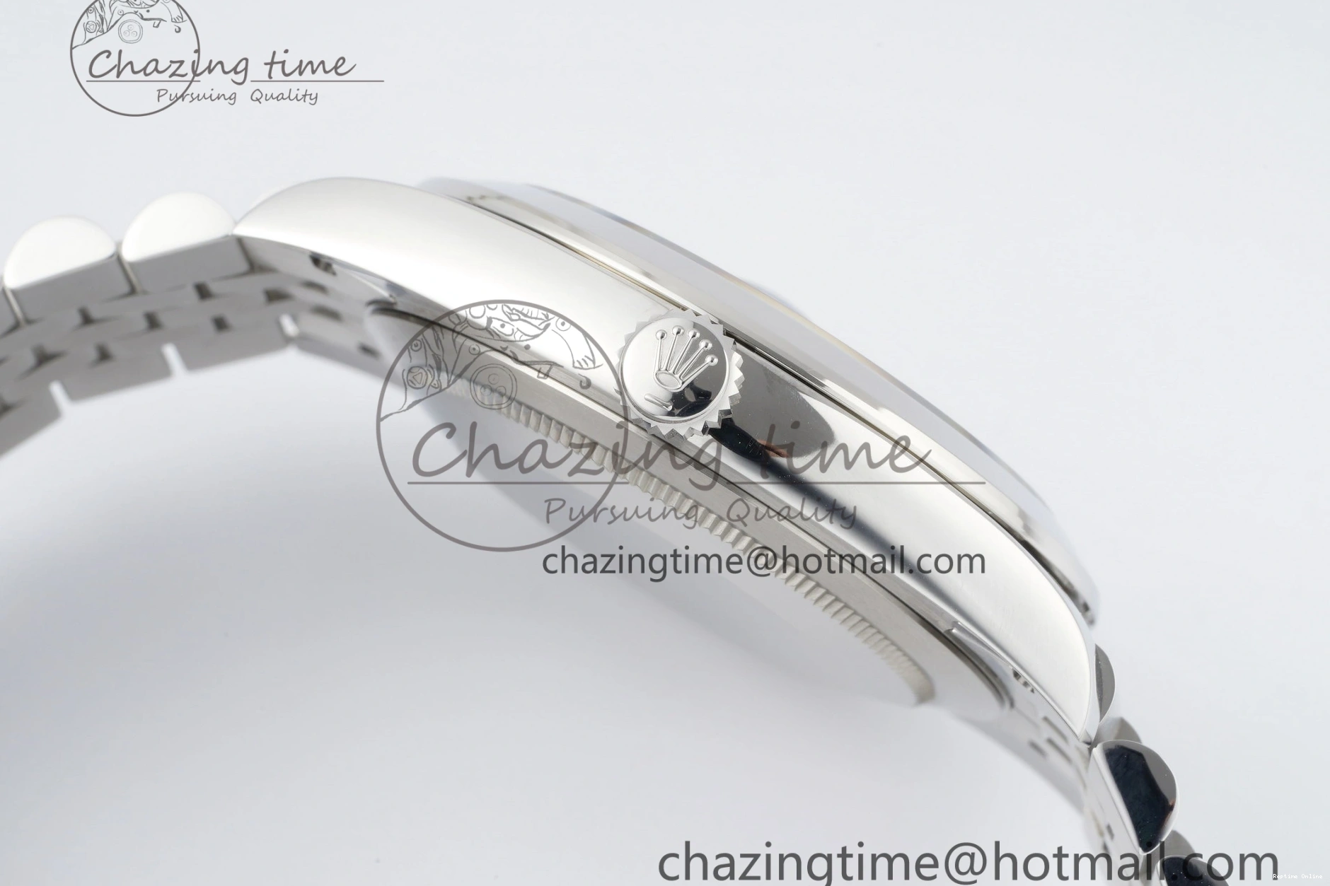 0227 Snug DateJust 41 SS Polished Bezel KING 1:1 Best Edition 904L Steel Blue Roman Dial on Jubilee Bracelet VR 2213